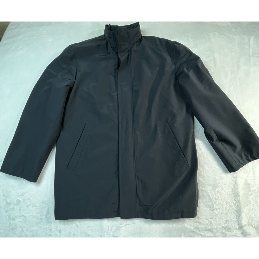 BATTISTONI Barneys New York Mens 40‎ Jacket Blue Storm System Ing. Loro Piana &C